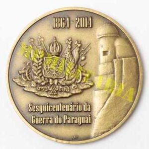 Medalha comemorativa do Sesquicentenário da Guerra do Paraguai 1864 - 2014