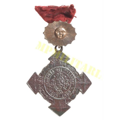 Medalha Guerra do Paraguai Virtudes Militares Sol de Bronze