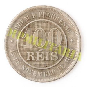 Moeda de 100 Réis República - 1889