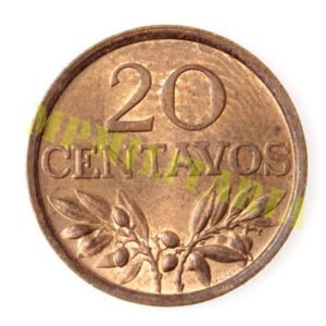 Moeda de 20 centavos - Portugal - 1972