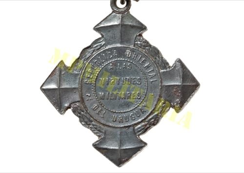 Medalha Guerra do Paraguai Virtudes Militares Sol de Bronze - Imagem 4