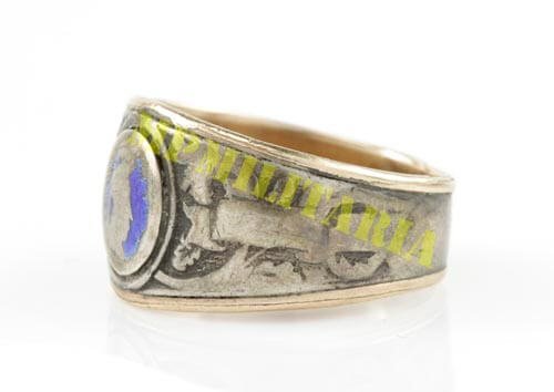 Anel de Profissão - Engenharia Revolução de 32 - Revestido em ouro - Imagem 3