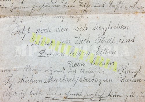 Correspondência militar Feldpostbrief 1918 - I Guerra - Imagem 4