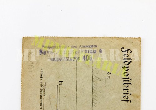 Correspondência militar Feldpostbrief 1918 - I Guerra - Imagem 5