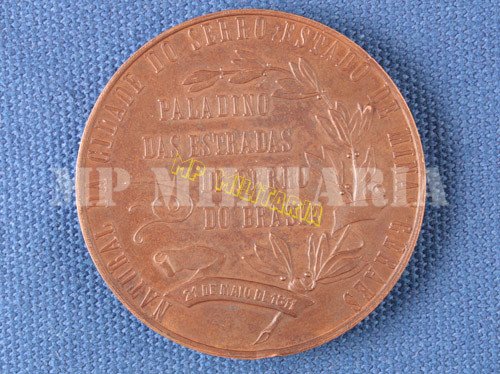 Medalha de 1911 - Centenário de Christiano Ottoni Paladino das Estradas de Ferro - Imagem 2