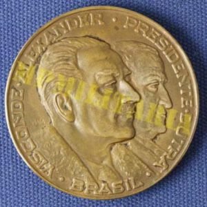 Medalha da Visita do Governador Geral do Canadá Visconde Tunis com Dutra - 1948