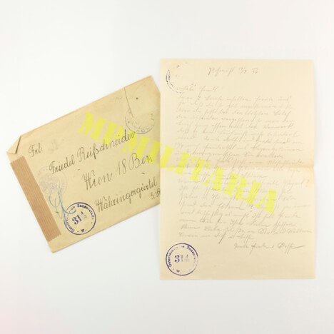 Correspondência por um prisioneiro de guerra austríaco - Pós Guerra