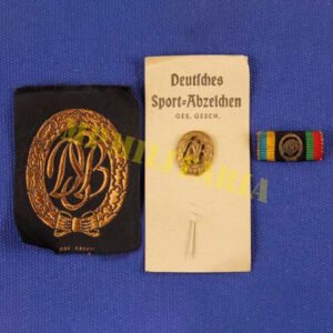 Conjunto de Badges e Barreta de Esportes Deutsches Sportabzeichen - DSB - Anos 50/60