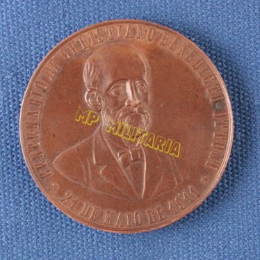 Medalha de 1911 - Centenário de Christiano Ottoni Paladino das Estradas de Ferro