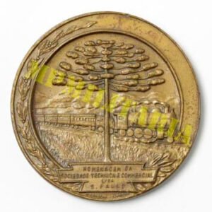 Medalha do 1º Congresso de Engenharia e Legislação Ferroviária - Curitiba - 1938