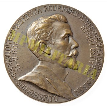 Medalha de 1906 Homenagem da República a Lauro Müller