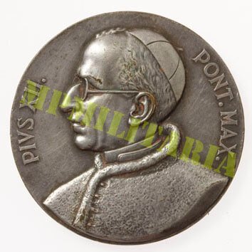 Medalha do Papa Pio XII - XXXVI Congresso Eucarístico Internacional - 1955 Modulo Menor