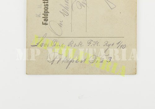 Postal/Correspondência Militar Feldpostkarte 1917 - I Guerra - Imagem 3