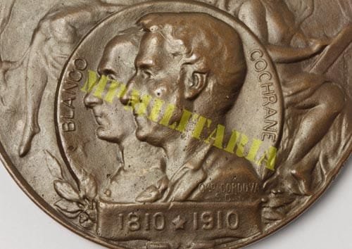 Medalha do Centenário da Independência do Chile "La Marina em el Centenário Nacional 1810 - 1910" - Imagem 5