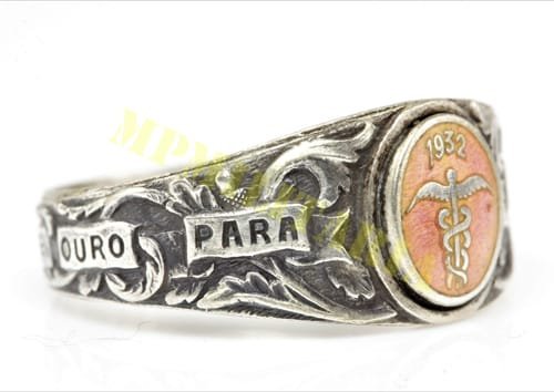 Raro Anel de Profissão - Comércio - Revolução de 1932 - Imagem 3