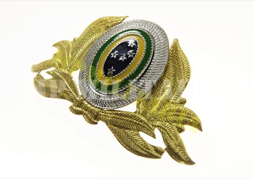 Antiga insígnia de quepe de oficial do Exército Brasileiro - Anos 60 - Imagem 2