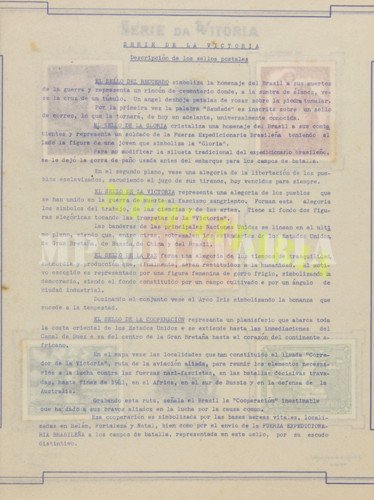 Série completa da Vitória da FEB - Folheta em Espanhol - II Guerra - Imagem 3