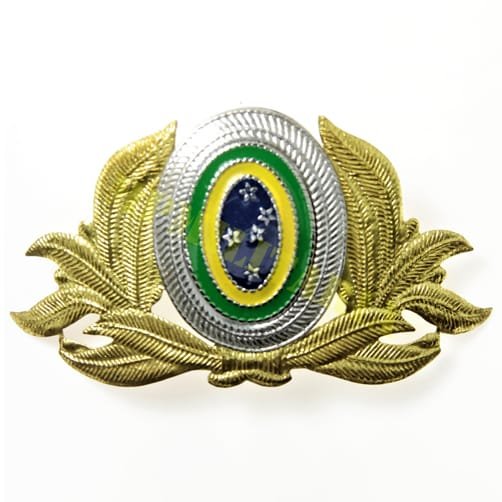 Antiga insígnia de quepe de oficial do Exército Brasileiro - Anos 60