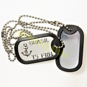 Placa de identificação Dog Tag - Marinha do Brasil