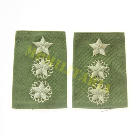 Antigo par de platinas de Tenente Coronel do Exército Brasileiro