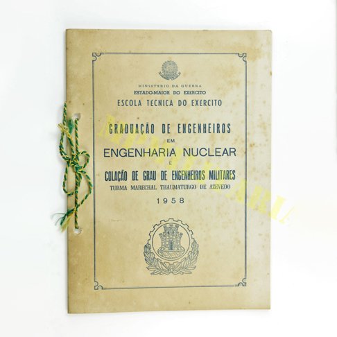 Encarte da Colação de Grau de Engenheiros Militares do Exército - 1958