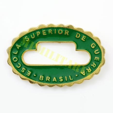 Antigo Crachá da Escola Superior de Guerra ESG - Verde