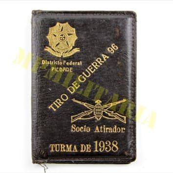 Identidade do Tiro de Guerra 96 do Exército Brasileiro - 1938