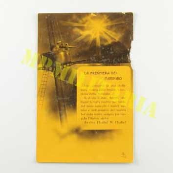 Postal militar “Posta Militare” da Marinha de guerra italiana “La Preghiera del Marinaio” - I Guerra