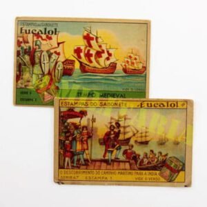 Lote de duas Figurinhas “Eucalol” - Navegação