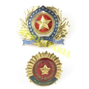Lote de Insígnias de cobertura da Polícia Militar de Alagoas