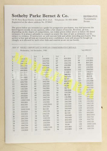 Catálogo do Leilão de Medalhas Sotheby’s - com Medalhas Brasil Holanda - Imagem 7