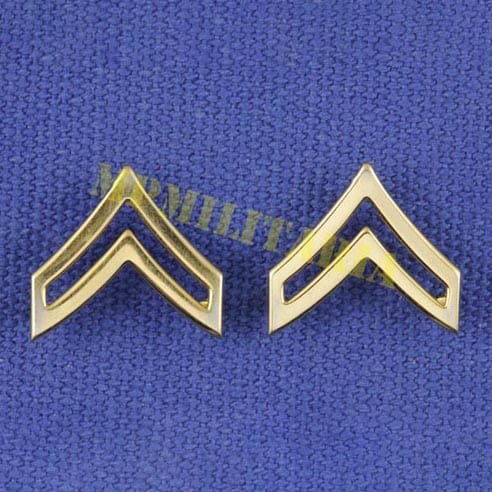 Par de Insígnias de “Corporal” do Exército dos Estados Unidos