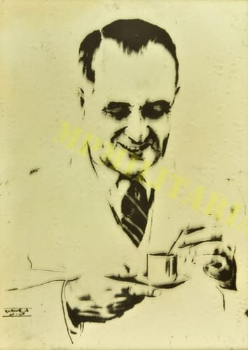 Quadro com Pintura em Vidro do Presidente Getúlio Vargas - 1942 - Imagem 3