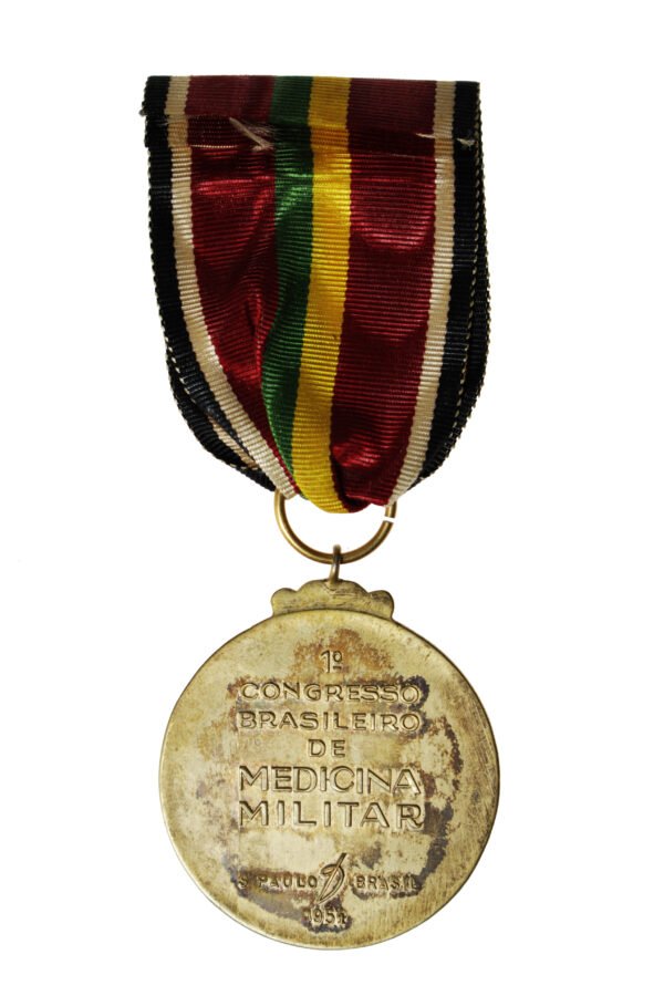 MEDALHA DO I CONGRESSO BRASILEIRO DE MEDICINA MILITAR – 1954 - Imagem 3
