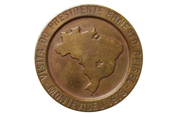 MEDALHA DA VISITA DO PRESIDENTE ERNESTO GEISEL A MONTEVIDÉU– 1978