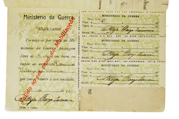 DOCUMENTO “CADERNETA MILITAR” DE 1931 - EXÉRCITO BRASILEIRO - Image 6