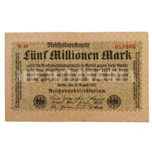 CÉDULA DE 5.000.000 DE MARCOS – 1923