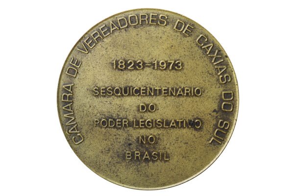 MEDALHA SESQUICENTENÁRIO DO PODER LEGISLATIVO – CÂMARA DE VEREADORES CAXIAS DO SUL - Imagem 2