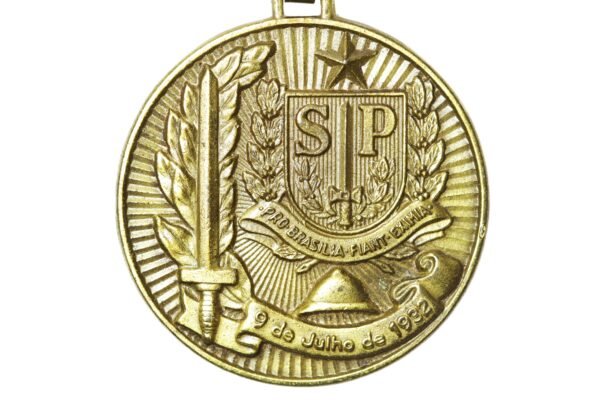MEDALHA MMDC DE 30 ANOS DA REVOLUÇÃO DE 1932 COM MINIATURA - Imagem 3