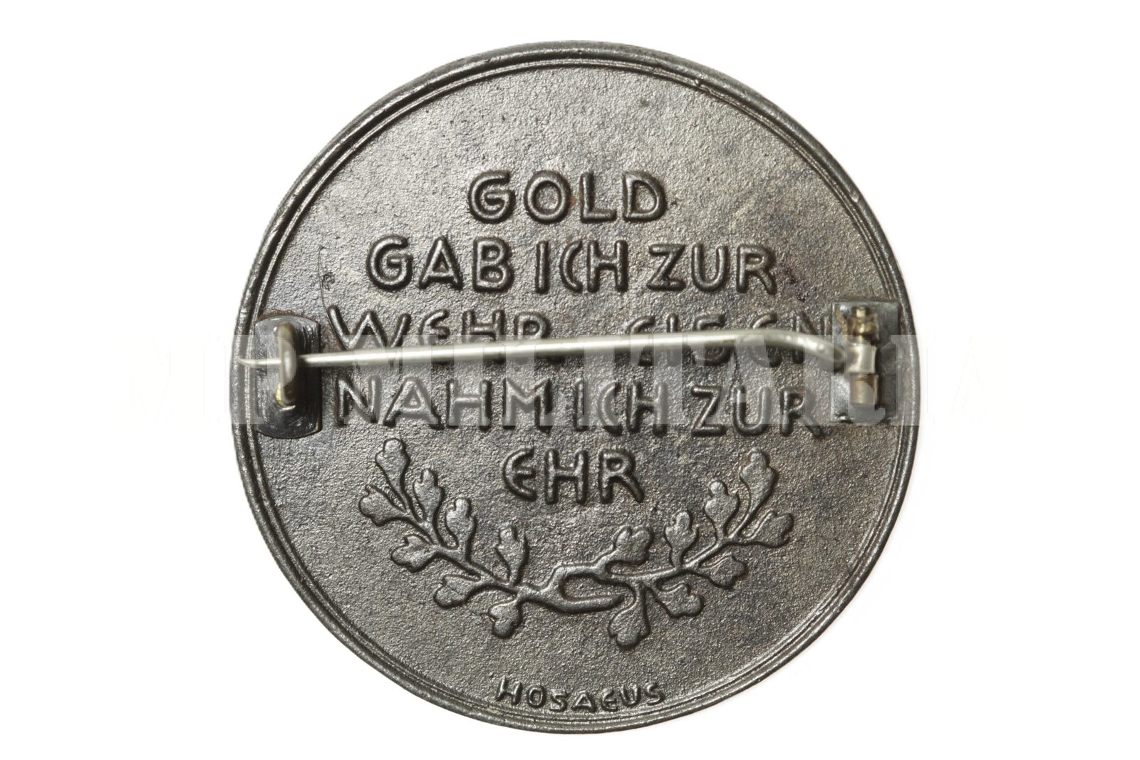 MEDALHA DA CAMPANHA DO OURO DA ALEMANHA • TIPO BADGE – I GUERRA - Imagem 2