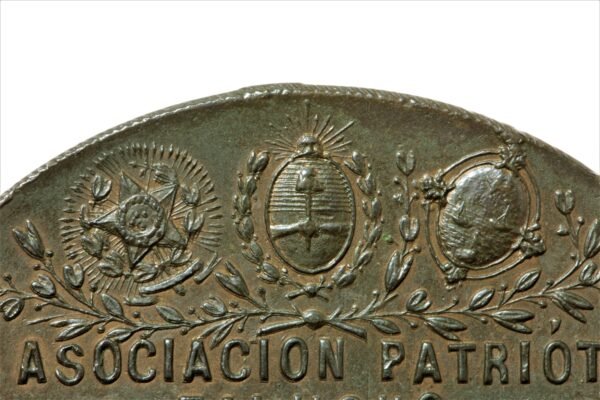 MEDALHA DE 1900 ASSOCIAÇÃO PATRIÓTICA FALUCHO – VISITA DE CAMPOS SALES - Imagem 5