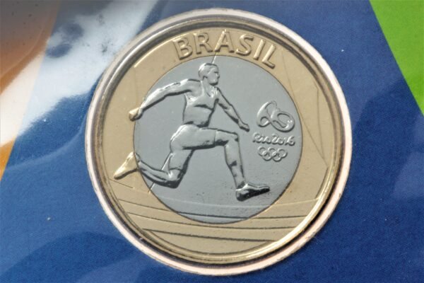 MOEDA DE 1 REAL OLÍMPIADAS ∙ ATLETISMO - NO BLISTER OFICIAL - Imagem 4