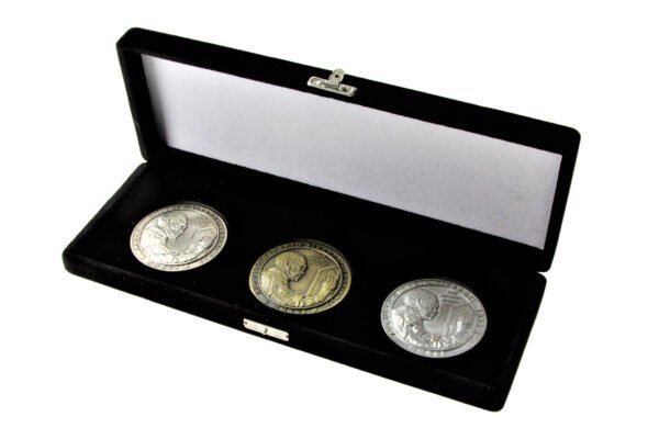 CONJUNTO DE 3 MEDALHAS HOMENAGEM DA SOCIEDADE NUMISMÁTICA BRASILEIRA A GIRARDET - Imagem 13