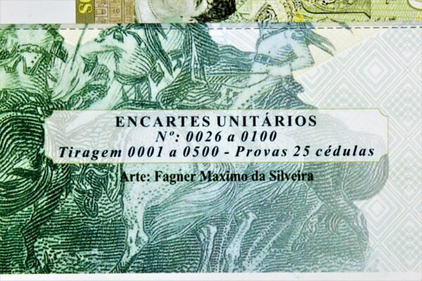 ENCARTE INDIVIDUAL COM A CÉDULA COMEMORATIVA DOS 200 ANOS DA INDEPENDÊNCIA DO BRASIL - Image 6