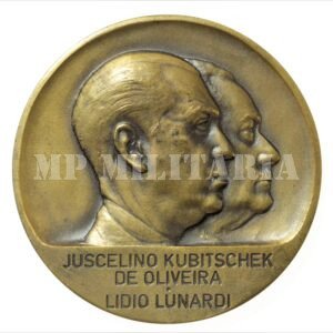 MEDALHA CONFERÊNCIA INTERNACIONAL DE INVESTIMENTO ∙ PRESIDENTE KUBITSCHEK E LIDIO LUNARDI – 1958
