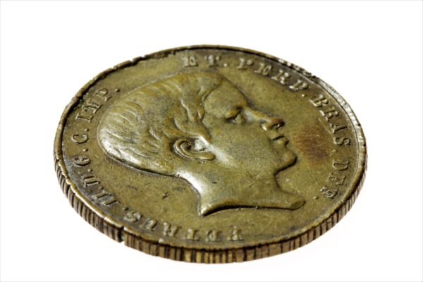 MEDALHA COMEMORATIVA DA COROAÇÃO DE D. PEDRO II - Imagem 3