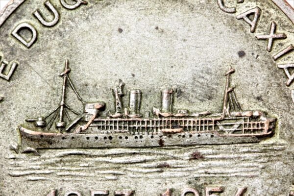 MEDALHA DA VIAGEM DE INSTRUÇÃO NTr/NE/NAux DUQUE DE CAXIAS ∙ MARINHA DO BRASIL – 1954 - Imagem 5
