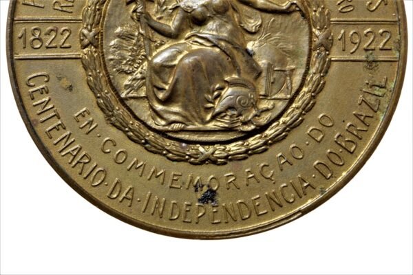 MEDALHA DO 1º CONGRESSO DE PRÁTICOS DE MEDICINA – CENTENÁRIO DA INDEPENDÊNCIA – 1922 - Imagem 5