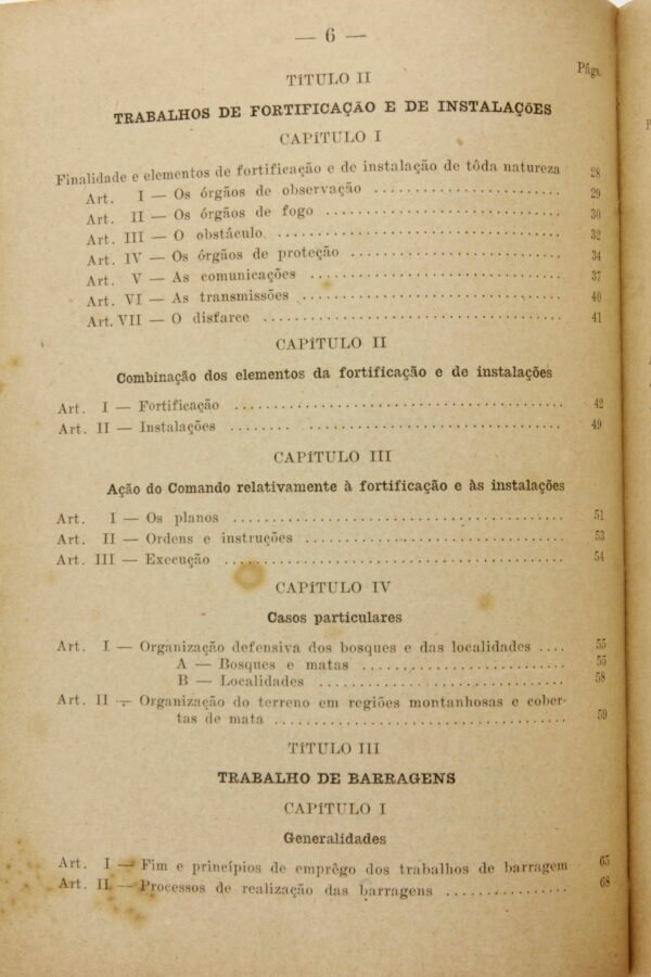 MANUAL DO EXÉRCITO INSTRUÇÕES PROVISÓRIAS PARA A ORGANIZAÇÃO DO TERRENO – 1944 - Imagem 4