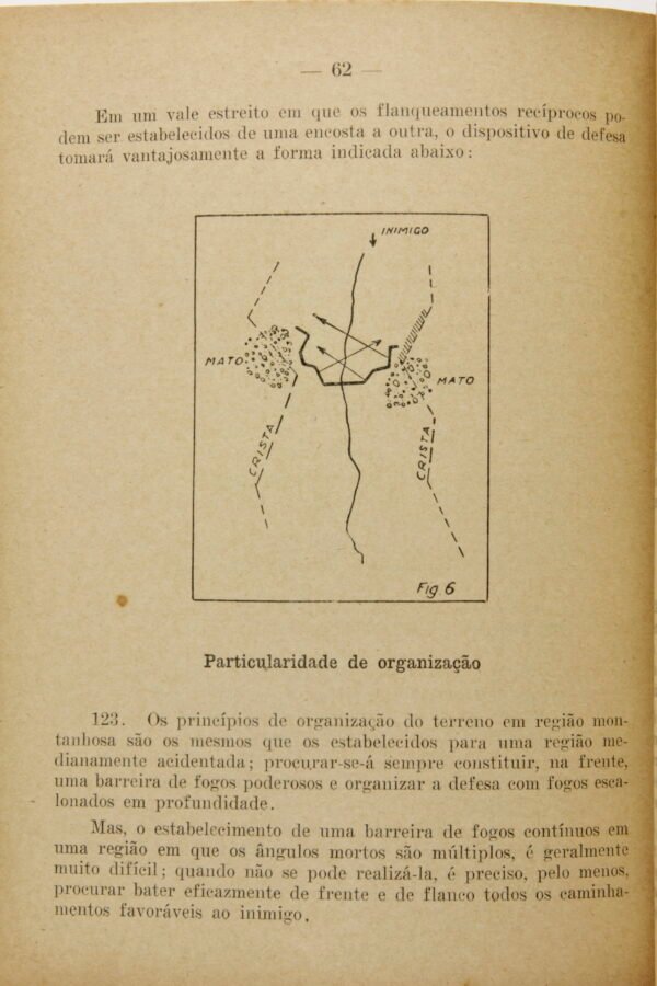 MANUAL DO EXÉRCITO INSTRUÇÕES PROVISÓRIAS PARA A ORGANIZAÇÃO DO TERRENO – 1944 - Imagem 6